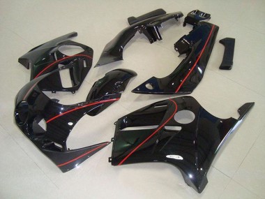 Best 1988-1989 Honda CBR250RR MC19 Motorcycle Fairings - Glossy Black Red Line UK