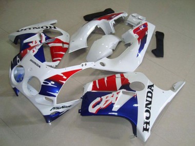 Best 1988-1989 Honda CBR250RR MC19 Motorcycle Fairings - White Red Blue UK