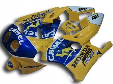 Best 1990-1998 Honda CBR250RR MC22 Motorcycle Fairings - Yellow Blue Camel Motul UK