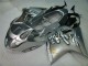 1996-2007 Honda CBR1100XX Blackbird Motorcycle Fairing - Silver Black Flame UK