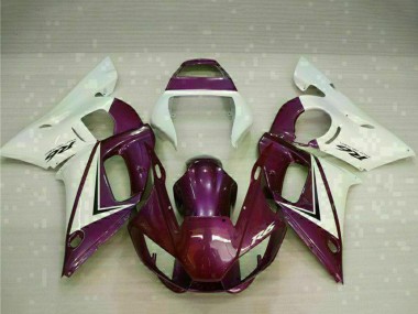 Best 1998-2002 Yamaha YZF R6 Motorcycle Fairings - White Purple UK