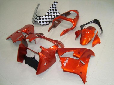 Best 2000-2001 Kawasaki ZX9R Motorcycle Fairings - Orange UK