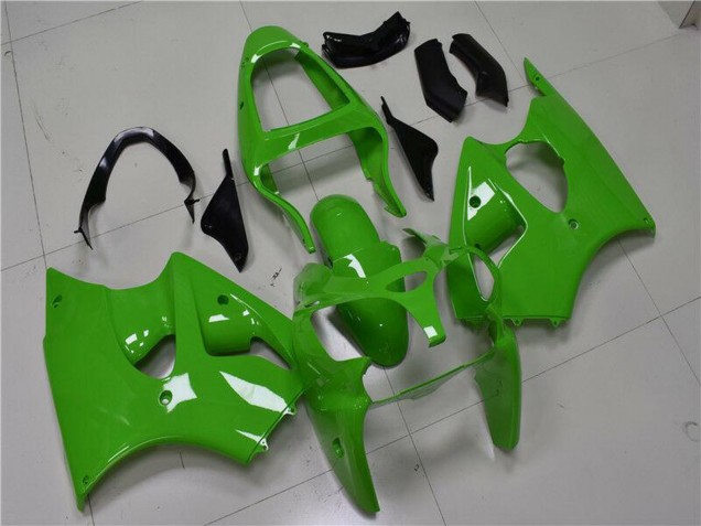 2000-2002 Kawasaki ZX6R Motorcycle Fairings - Green Black UK