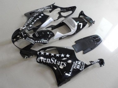 Best 2000-2006 Honda VTR1000 Motorcycle Fairings - Glossy Black White SevenStars UK