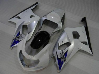 Best 2001-2003 Suzuki GSXR 600/750 Motorcycle Fairings - White Silver Blue Black UK