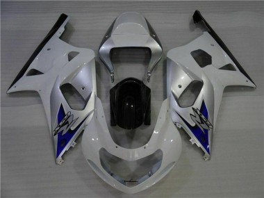 Best 2001-2003 Suzuki GSXR 600/750 Motorcycle Fairings - White Silver Blue Black UK