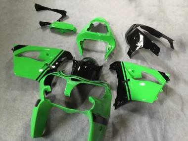 Best 2002-2003 Kawasaki ZX9R Motorcycle Fairings - Green Glossy Black UK