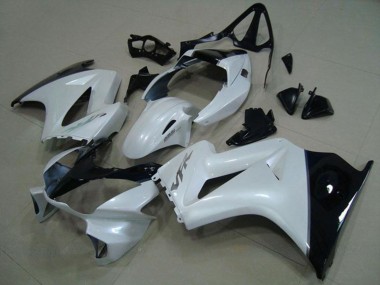 Best 2002-2013 Honda VFR 800 Motorcycle Fairings - White Glossy Black Silver Decal UK