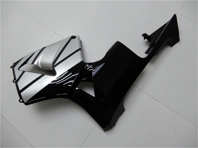 2003-2004 Honda CBR600RR Motorcycle Fairings - Silver Glossy Black Stripe UK