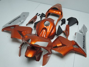 Best 2003-2004 Honda CBR600RR Motorcycle Fairings - Silver Orange UK