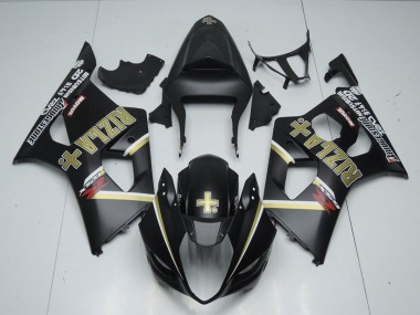 Best 2003-2004 Suzuki GSXR 1000 Motorcycle Fairings - Matte Black Rizla UK