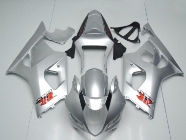 Best 2003-2004 Suzuki GSXR 1000 Motorcycle Fairings - Silver Red OEM Style UK
