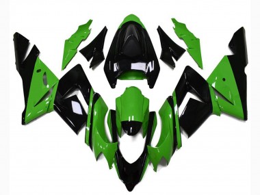 Best 2004-2005 Kawasaki ZX10R Motorcycle Fairings - Glossy Black Green UK