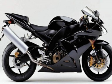 Best 2004-2005 Kawasaki ZX10R Motorcycle Fairings - Glossy Black Matte Black UK