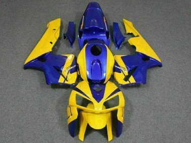 Best 2005-2006 Honda CBR600RR Motorcycle Fairings - Yellow Blue UK