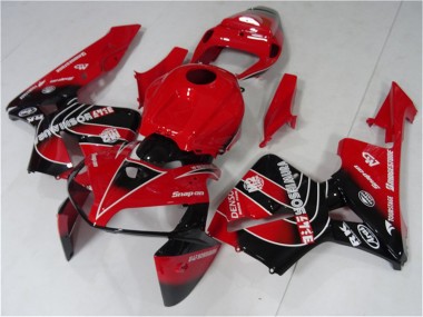 Best 2005-2006 Honda CBR600RR Motorcycle Fairings Kit - Red Black UK
