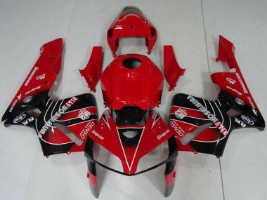 Best 2005-2006 Honda CBR600RR Motorcycle Fairings Kit - Red Black UK