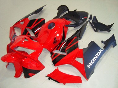 Best 2005-2006 Honda CBR600RR Motorcycle Fairing Kits - Red Black UK