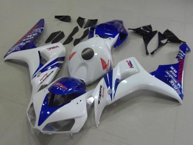 Best 2006-2007 Honda CBR1000RR Motorcycle Fairings - White Blue Red HRC UK