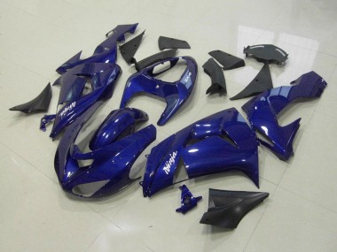Best 2006-2007 Kawasaki ZX10R Motorcycle Fairing Kits - Dark Blue UK