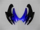 2006-2007 Suzuki GSXR 600/750 Motorcycle Fairings - Blue Glossy Black UK