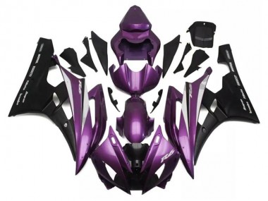 Best 2006-2007 Yamaha YZF R6 Motorcycle Fairings - Purple Matte Black Santander UK