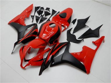 Best 2007-2008 Honda CBR600RR Bike Fairings - Red Matte Black UK