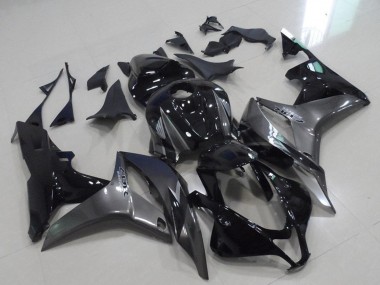 Best 2007-2008 Honda CBR600RR Motorcycle Fairings - Grey Glossy Black UK