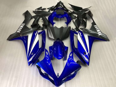 Best 2007-2008 Yamaha YZF R1 Motorcycle Fairings - Blue White Matte Black UK