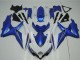 2008-2010 Suzuki GSXR 600/750 Motorcycle Fairings - White Blue UK