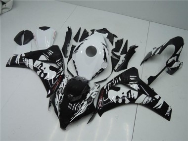 Best 2008-2011 Honda CBR1000RR Abs Fairings - White Glossy Black UK