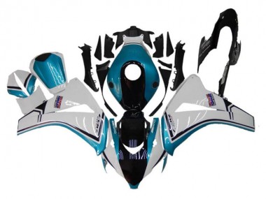 Best 2008-2011 Honda CBR1000RR Motorcycle Fairings - White Blue Glossy Black UK