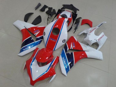 Best 2008-2011 Honda CBR1000RR Motorcycle Fairing Kits - White Red Blue HRC UK