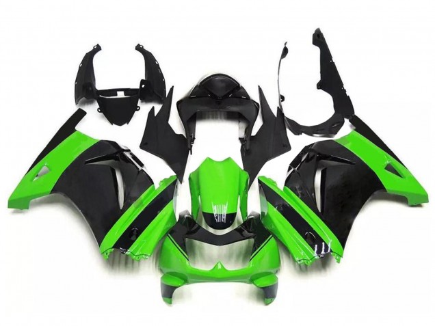 2008-2012 Kawasaki EX250 Motorcycle Fairing - Green Black UK