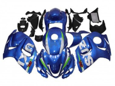 Best 2008-2020 Suzuki GSXR 1300 Hayabusa Motorcycle Fairings - Blue White Green UK