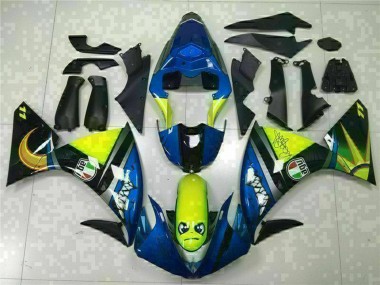 Best 2009-2011 Yamaha YZF R1 Motorcycle Fairings - Blue Yellow Shark UK