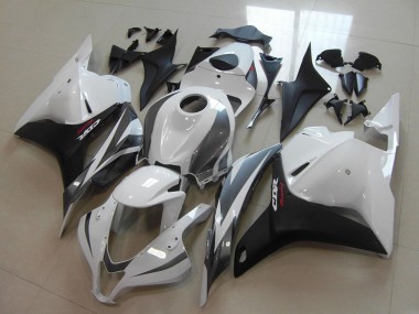 Best 2009-2012 Honda CBR600RR Motorcycle Fairings - White Grey Matte Black UK