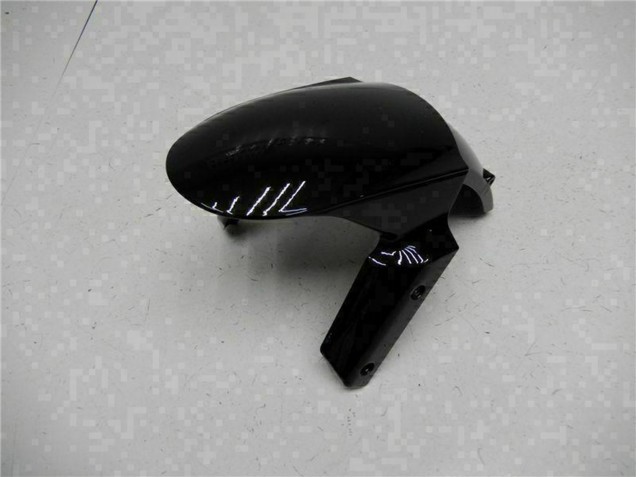 2009-2012 Kawasaki ZX6R Motorcycle Fairings - Glossy Black Gold Ninja UK