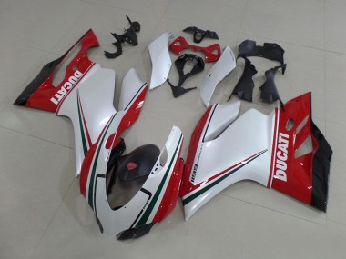 Best 2011-2014 Ducati 1199 Motorcycle Fairing Kits - White Red Black Green UK