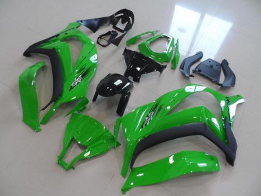 Best 2011-2015 Kawasaki ZX10R Motorcycle Fairings - Green Black OEM Style UK