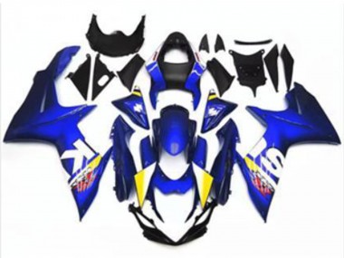 Best 2011-2024 Suzuki GSXR 600/750 Motorcycle Fairing - Blue White UK