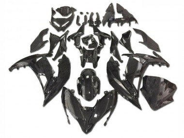 Best 2017-2019 Kawasaki EX650 Motorcycle Fairings - Glossy Black UK