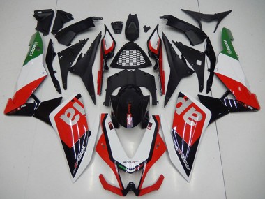 Best 2009-2015 Aprilia RSV4 1000 Motorcycle Fairings - Black Red White UK