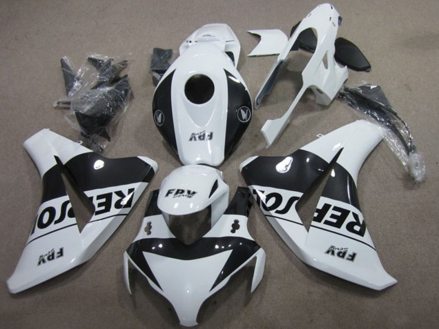 2008-2011 Honda CBR1000RR Motorcycle Fairing Kits - White Glossy Black Repsol UK