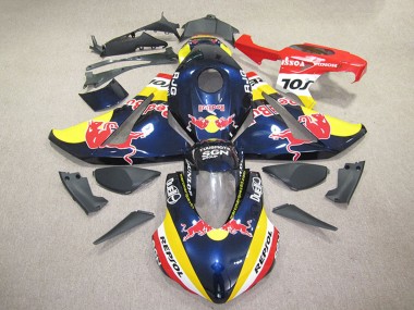 Best 2008-2011 Honda CBR1000RR Motorcycle Fairings - Dark Blue Yellow Red Repsol Red Bull UK