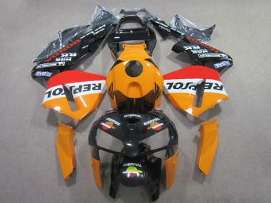 Best 2005-2006 Honda CBR600RR Abs Fairings - Orange White Red Glossy Black Repsol UK