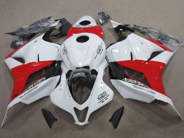 Best 2009-2012 Honda CBR600RR Motorcycle Fairings Kits - White Red Glossy Black UK