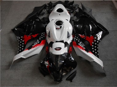 Best 2009-2012 Honda CBR600RR Bike Fairings - White Red Glossy Black UK