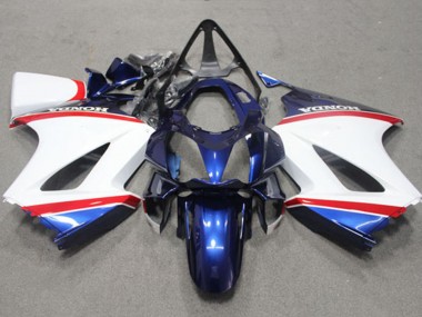 Best 2002-2013 Honda VFR 800 Motorcycle Fairing - White Blue Red UK