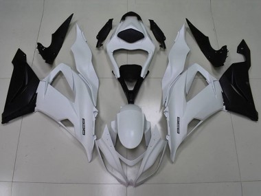 Best 2013-2018 Kawasaki ZX6R Motorcycle Fairings - White Black 636 UK
